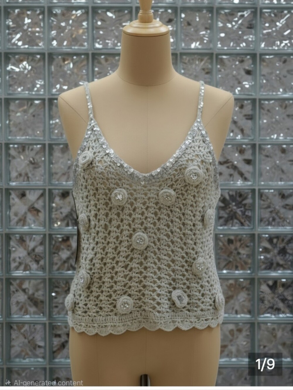 Limited Edition Crochet Top With Raisec Flowers Zara M